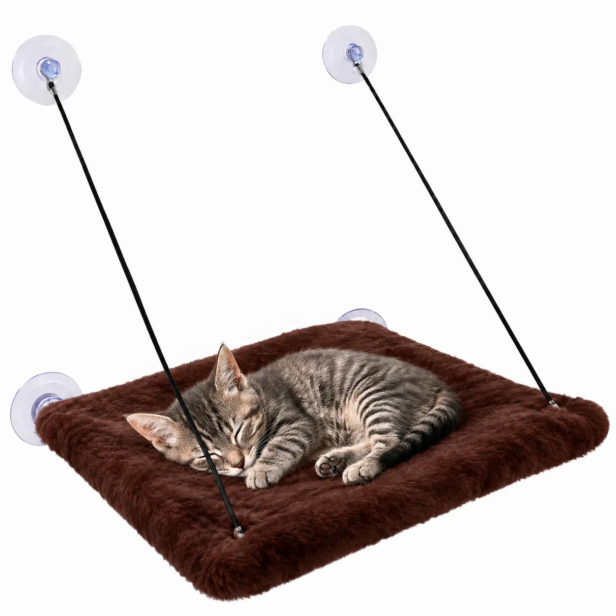 Hamacas de ventana en peluche para gato - Image 8