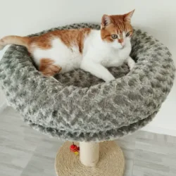 Poste Rascador con Nido en Peluche - Image 3