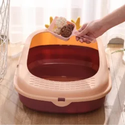 Alternative view of Arenera Para Gatos Mediana Horns Semicerrada + Pala