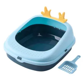 Arenera Para Gatos Mediana Horns Semicerrada + Pala