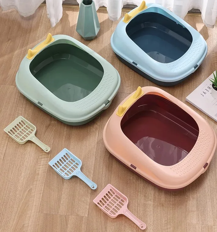 Arenera Para Gatos Mediana Horns Semicerrada + Pala - Image 3