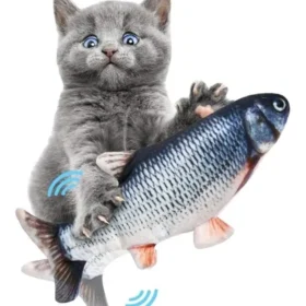 Pez Juguete Para Gato Recargable Pescado Con Movimiento Usb