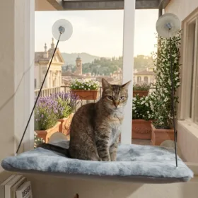 Hamacas de Ventana en Peluche Rabbit para Gato