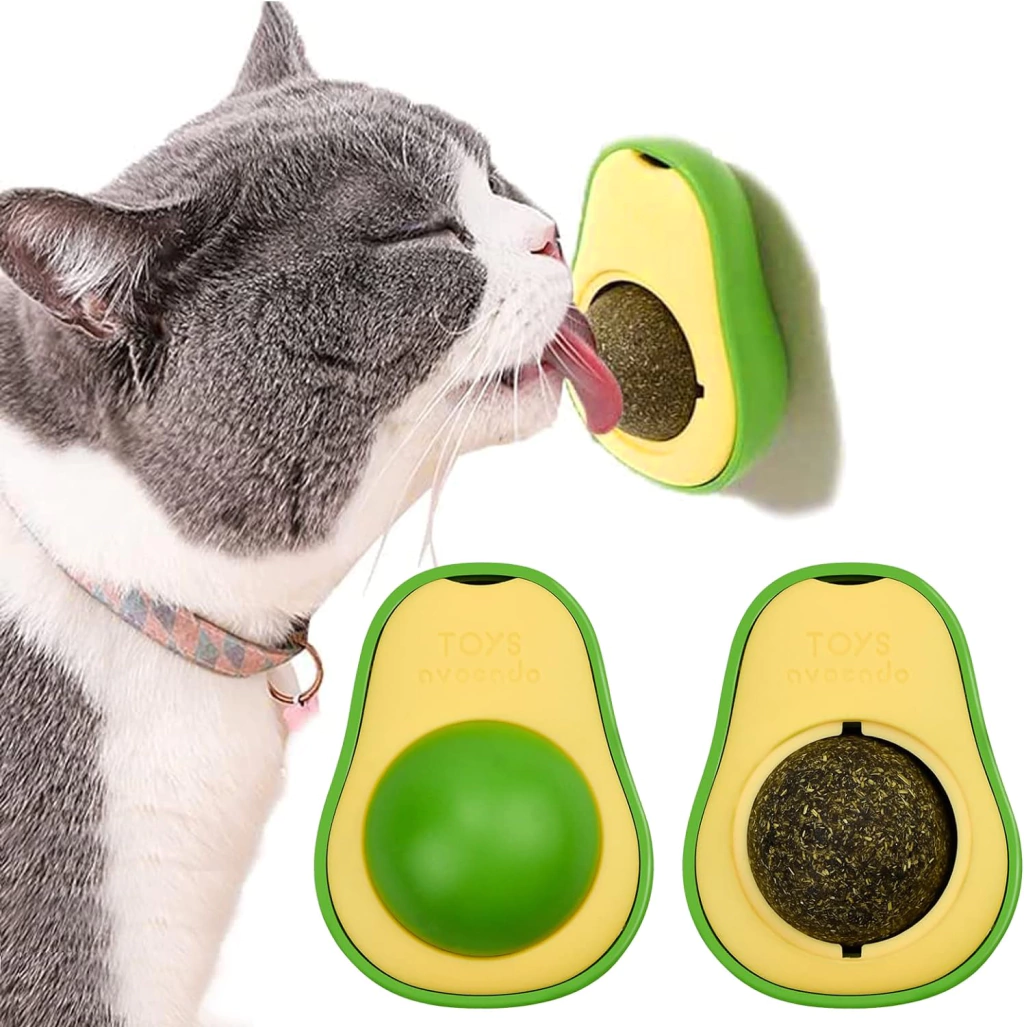 Bola Interactiva de Catnip Lambe Aguacate